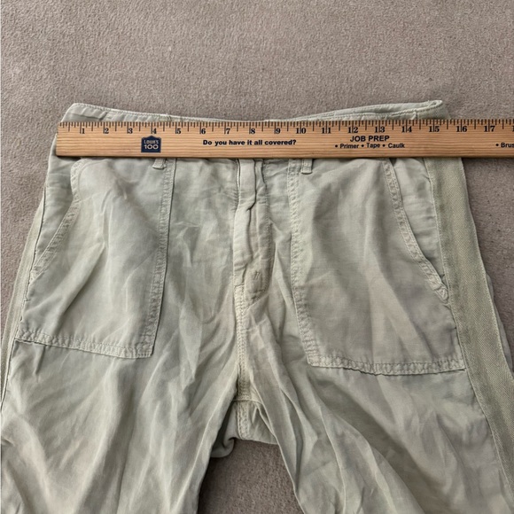 MOTHER JEANS The Shaker Chop Crop In army Green Vacation Pants Women Size 28 - Picture 10 of 11